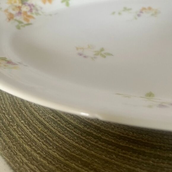 Vtg CF Haviland 15" Serving Platter Limoges Floral Cottage Core France HTF READ - Picture 7 of 7